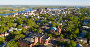 Image of vibrant downtown Wilmington, NC, illustrating the local business scene ripe for strategic social media marketing and digital marketing growth.