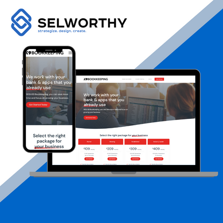 K9 Bookkeeping website design example